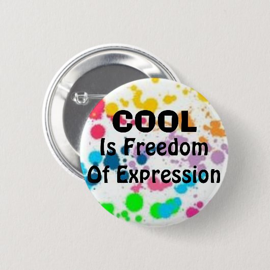 , Ist Freiheit des Ausdrucks cool Button (Vorne & Hinten)