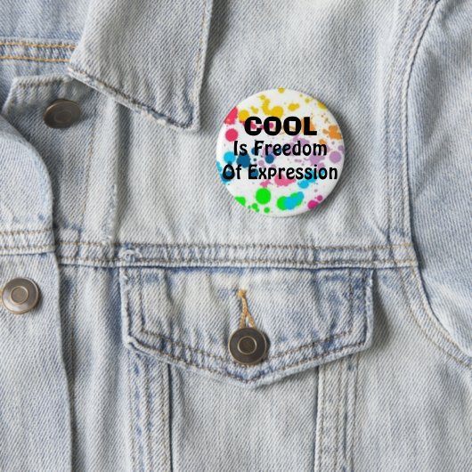 , Ist Freiheit des Ausdrucks cool Button (Beispiel)