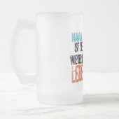 Ist Fresse wieder zu Lebenswille die? Mattglas Bierglas (Links)