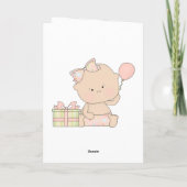 Ist-Geburtstag Karte (Rückseite)