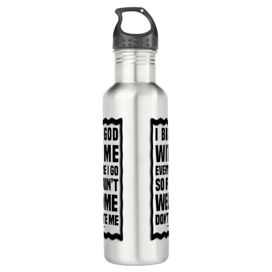 Ist Gott eingeladen, Edelstahlflasche (Rückseite)