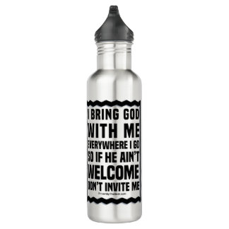 Ist Gott eingeladen, Edelstahlflasche