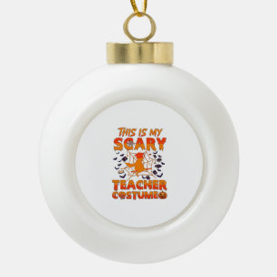 Ist Grusel-Lehrer-Kostüm Halloween Hexe Spinne Wir Keramik Kugel-Ornament