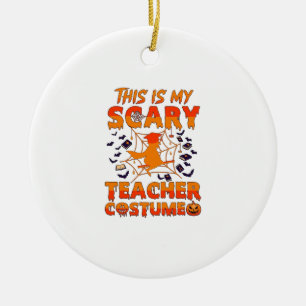 Ist Grusel-Lehrer-Kostüm Halloween Hexe Spinne Wir Keramik Ornament
