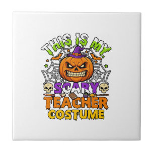 Ist Grusel-Lehrer-Kostüm Haloween-Kürbis-Hexe-Ha Fliese