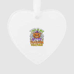 Ist Grusel-Lehrer-Kostüm Haloween-Kürbis-Hexe-Ha Ornament