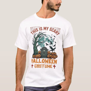 Ist Gruseliges Halloween-Kostüm Grabstein Kürbisse T-Shirt