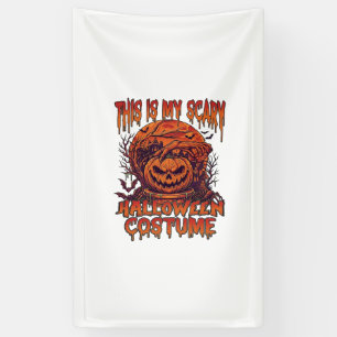 Ist Gruseliges Halloween-Kostüm Kürbis Spinne Fled Banner