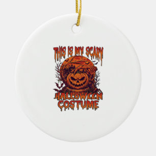 Ist Gruseliges Halloween-Kostüm Kürbis Spinne Fled Keramik Ornament