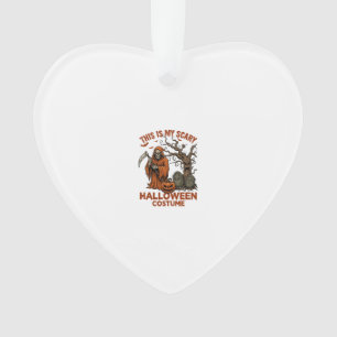 Ist Gruseliges Halloween-Kostüm Orange Reaper Kürb Ornament