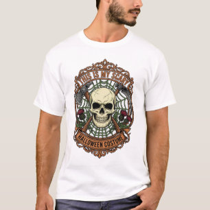 Ist Gruseliges Halloween-Kostüm Totenkopf Spinnenn T-Shirt