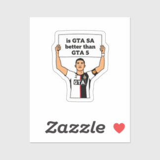 Ist GTA SA besser als GTA V Aussage Aufkleber