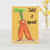 Ist gute Karottengrußkarte sonderbar Karte (Gelbe Blume)