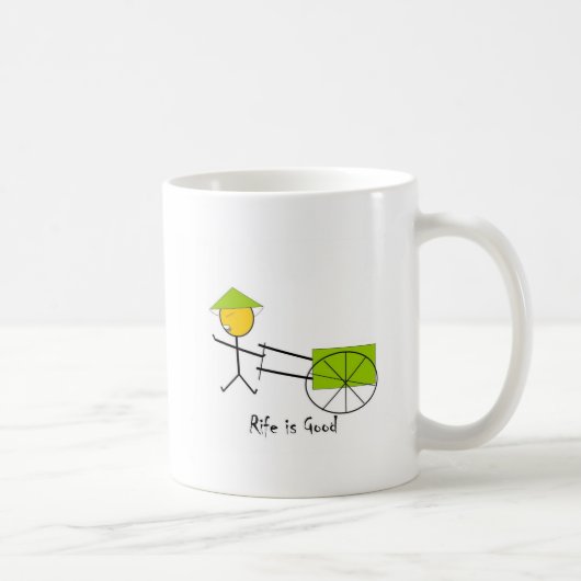 Ist gutes Rickshaw häufig Kaffeetasse (Rechts)