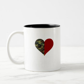Ist Hälfte mein Herz in der Armee Zweifarbige Tasse