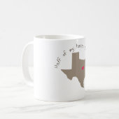 Ist Hälfte meine Herz-in Texas Kaffeetasse (Vorderseite Links)