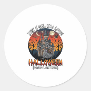 Ist Halloween Hexe Jeder Macht Szene Post Wor Runder Aufkleber