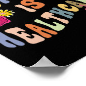 Ist Health Care Retro Floral Pro Choreograf Femini Poster (Ecke)