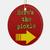 Ist hier die Essiggurke Keramik Ornament (Links)