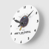 Ist hier ein Eyeful (Augen-Anatomie-Spaß) Runde Wanduhr (Winkel)