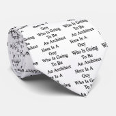 Ist hier ein Typ, der ein Architekt sein wird Krawatte (Gerollt)