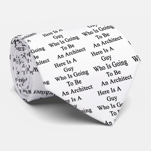 Ist hier ein Typ, der ein Architekt sein wird Krawatte (Gerollt)