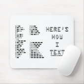 Ist hier, wie i-Text (internationales Mousepad (Mit Mouse)
