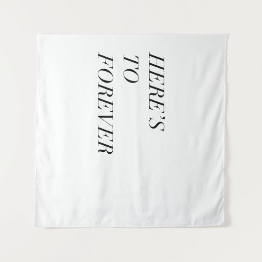 ist hier zu für immer wandteppich (Vorderseite (Horizontal))