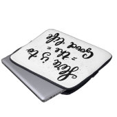 Ist hier zum angenehmen Leben Laptopschutzhülle (Vorne Knopf)