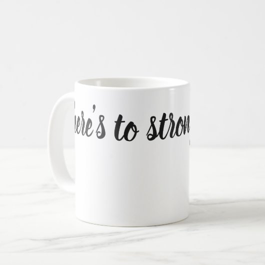 Ist hier zur starke Minimalistischen Kaffeetasse (Vorderseite Links)