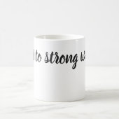 Ist hier zur starke Minimalistischen Kaffeetasse (Mittel)