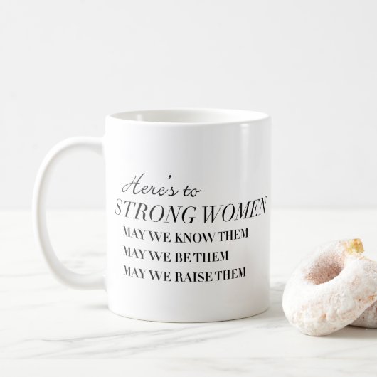 Ist hier zur starken Frauen-Kaffee-Tasse Kaffeetasse (Mit Donut)