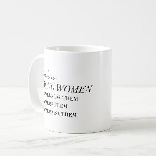 Ist hier zur starken Frauen-Kaffee-Tasse Kaffeetasse (Vorderseite Links)