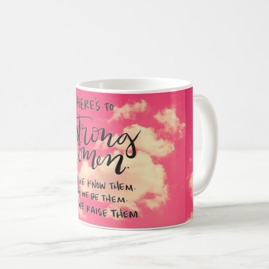 Ist hier zur starken Frauen-Tasse Kaffeetasse (VorderseiteRechts)