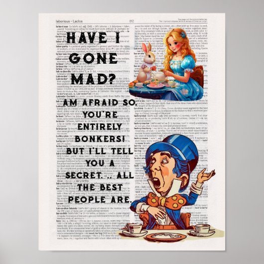 Ist ich verrückt geworden? Ich fürchte, so... Poster (Vorne)