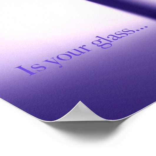 Ist Ihr Glaswertpapier (Matte) Poster (Ecke)