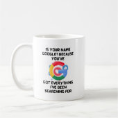 Ist Ihr Name Google? Romantisches Tech Spaß T-Shir Kaffeetasse (Links)