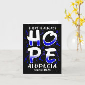 Ist immer Hoffnung. Alopezie Karte (Gelbe Blume)
