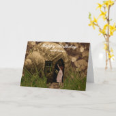 Ist jemand auf Zuhause? Karte (Gelbe Blume)