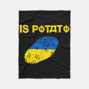 Ist Kartoffel Lustig Ukraine Witz Unterstütze Ukra Fleecedecke
