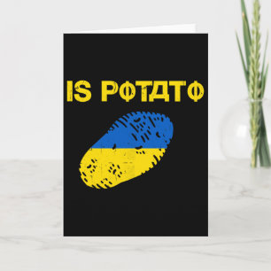 Ist Kartoffel Lustig Ukraine Witz Unterstützen Sie Karte