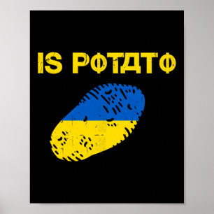 Ist Kartoffel Lustig Ukraine Witz Unterstützen Sie Poster