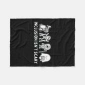 Ist kein Niedliches Halloween-Lehrer Skeleton Ghos Fleecedecke (Vorderseite (Horizontal))