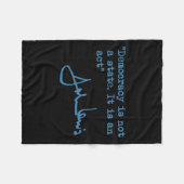 Ist kein Staat. Es ist ein Akt. - John Lewis Fleecedecke (Vorderseite (Horizontal))