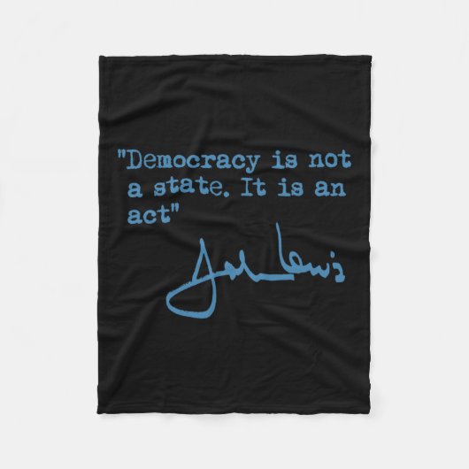 Ist kein Staat. Es ist ein Akt. - John Lewis Fleecedecke (Vorderseite)