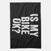 Ist mein Bike Ok Funny Geschenk für Biker Geschirrtuch (Vertikal)