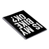 Ist mein Bike Ok Funny Geschenk für Biker Notizblock (Rechte Seite)