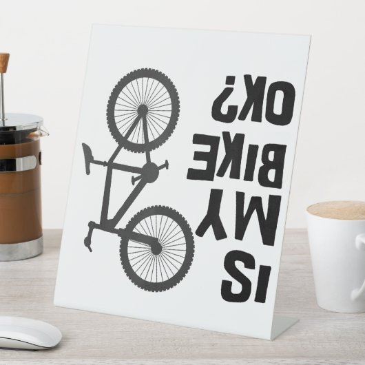 Ist mein Bike OK Funny Mountain Bike? Sockelschild (In Situ)