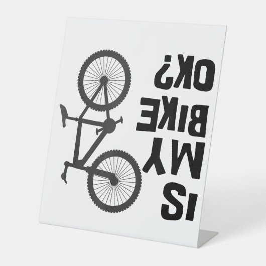 Ist mein Bike OK Funny Mountain Bike? Sockelschild (Vorderseite)