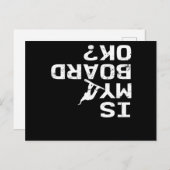 Ist mein Board Ok Snowboard Freestyle Story Winter Postkarte (Vorne/Hinten)